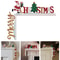 Santa Claus Door Sign Decor, DIY Wooden Door Frame Ornament, Christmas Door Corner Frame Decoration, For Xmas Home Party