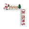 Santa Claus Door Sign Decor, DIY Wooden Door Frame Ornament, Christmas Door Corner Frame Decoration, For Xmas Home Party