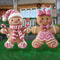 Outdoor Christmas Yard Stakes, 3D Metal Decorations, Boy and Girl Figure, Holiday Lawn Pathway, Winter Xmas Ornaments
