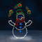 LED Snowman Ornament Animated Christmas Glitter Light Holiday Party Decoration Winter Garden Yard O 5
