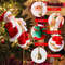 Christmas Decorations Santa Claus Doll with Light Music, Santa Claus Climbing Beads, Family Party Decorations Christmas