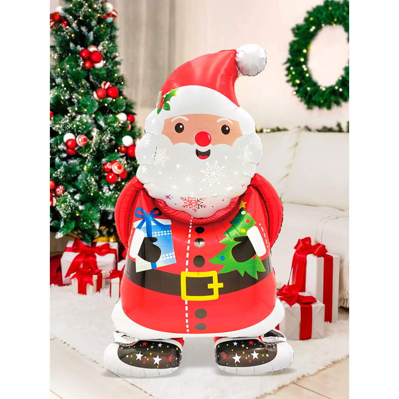 Christmas Party Decoration Santa Claus Aluminum Foil Balloon Holiday Party Santa Claus Theme New Ye 2