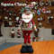 Retractable Snowman, Christmas Ornament, Reindeer Santa Plaid Standing Home Decor Doll, Kids Gift, New Year Decorations