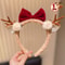 Cute Girls Christmas Antler Hairband Holiday Party Bow Headband Ideal Festive Gift Accessory For Ki 5