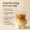 Cartoon Bear Mug Insulated Glass Cup Perfect Birthday Christmas Gift 2