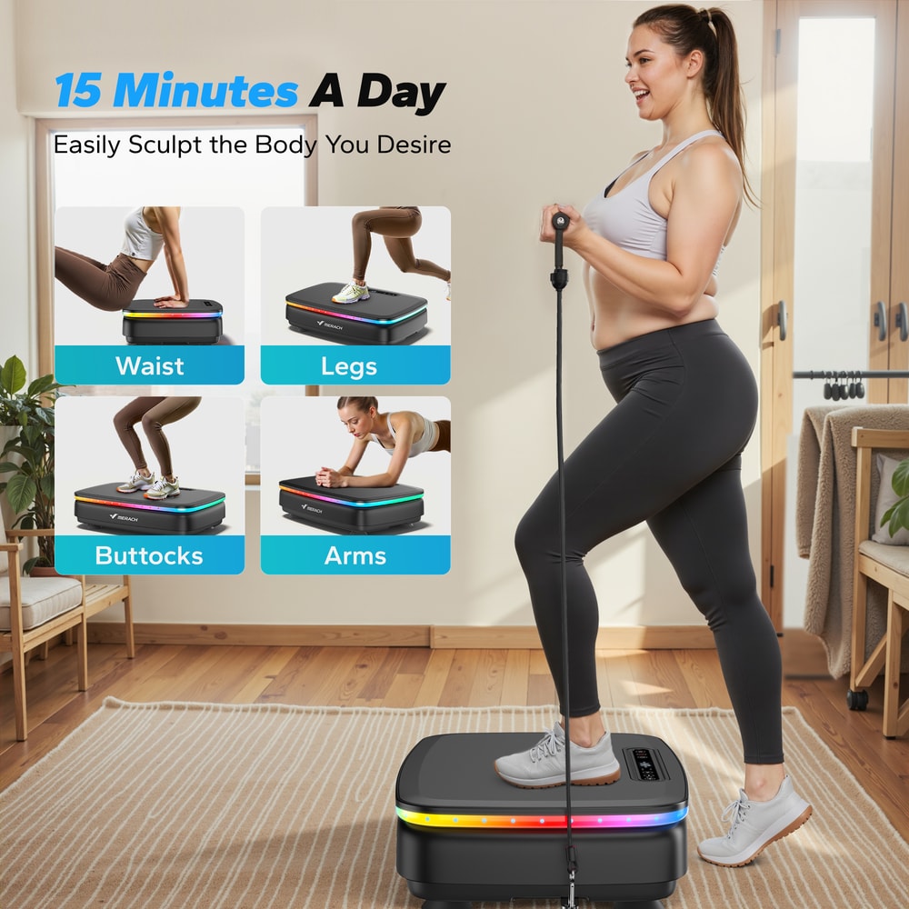 Power Vibrate Platform Vibration Plate Exercise Machine For Whole Body Workout And Lymphatic Draina 1