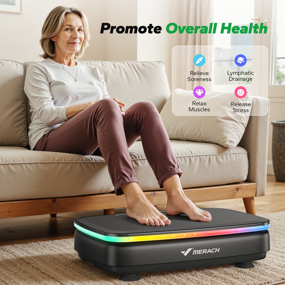 Power Vibrate Platform Vibration Plate Exercise Machine For Whole Body Workout And Lymphatic Draina 4