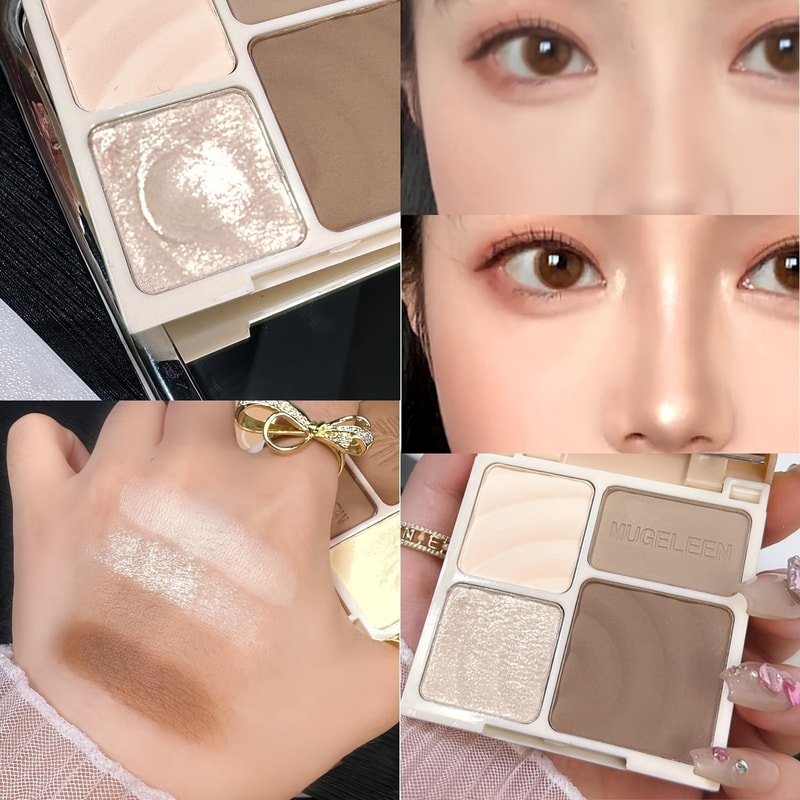 Matte Facial Highlighter Makeup Palette Shimmer Powder For Brighten Contour Lasting Glow Face Cosme 1