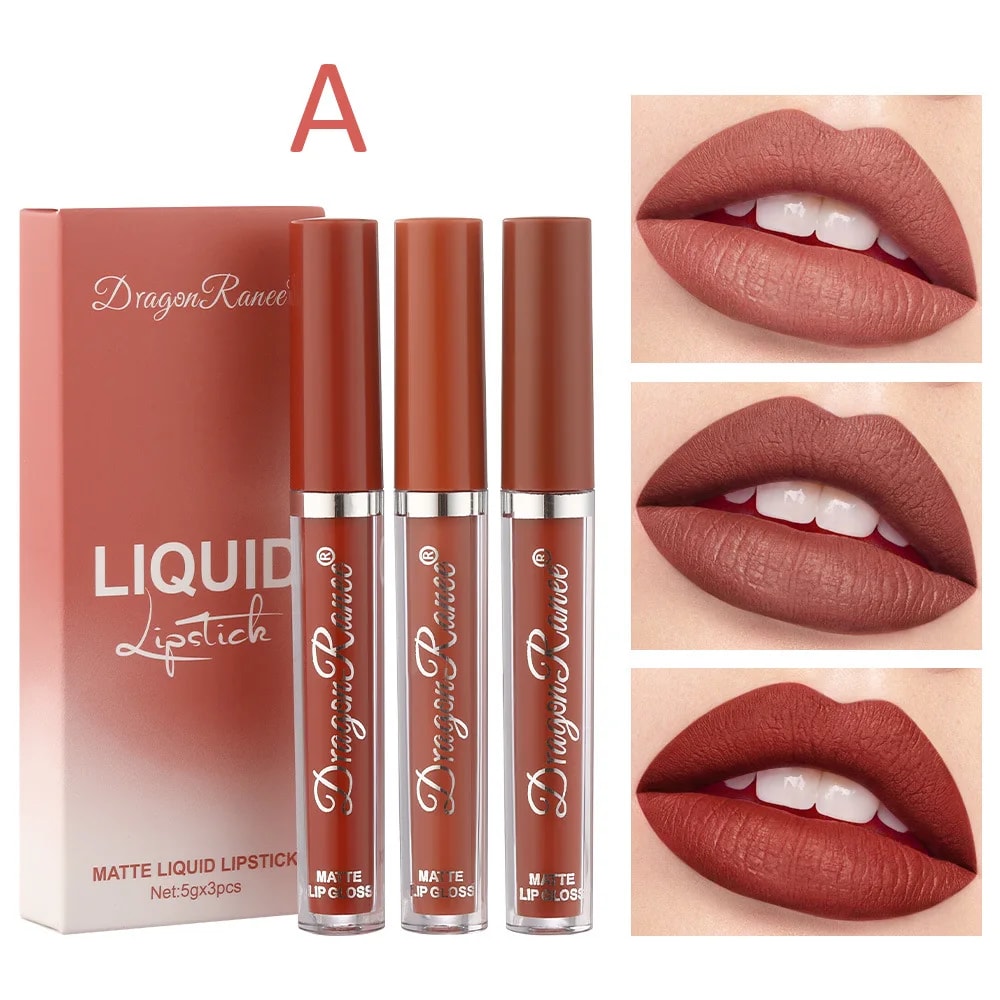 Long Lasting Matte Liquid Lipsticks Set Waterproof Korean Beauty Cosmetics For Women 5