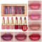 Velvet Lipstick Set Pearlescent Glitter Matte Texture Gold Bar Tube Valentines Day Gift 7