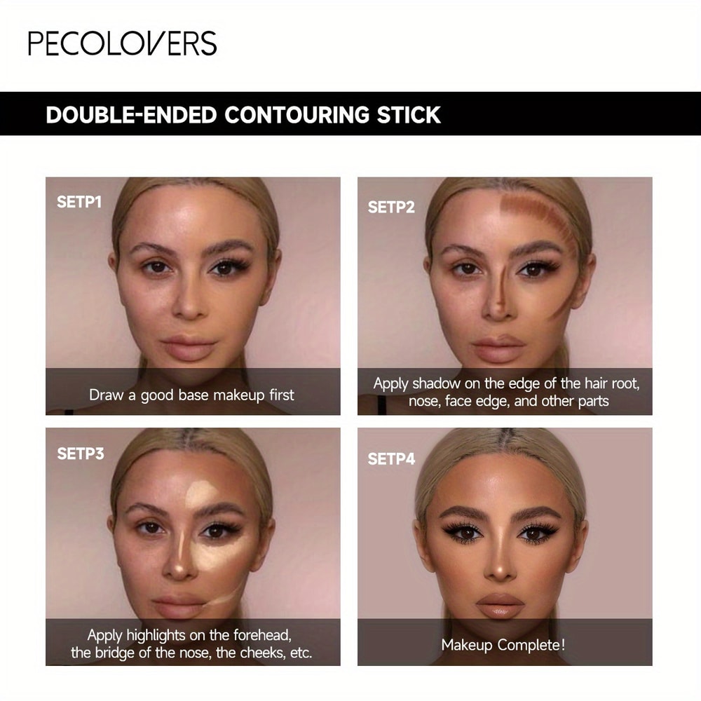 Doubleheaded Contouring Stick Concealer Highlighter For V Face Threedimensional Nose Bridge Shadow 4