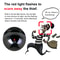 Indoor Outdoor Fake Dome Security Camera Dummy Fake Camera With LED Red Light Battery Operated 3