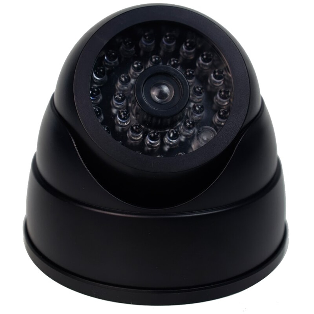 Indoor Outdoor Fake Dome Security Camera Dummy Fake Camera With LED Red Light Battery Operated 5