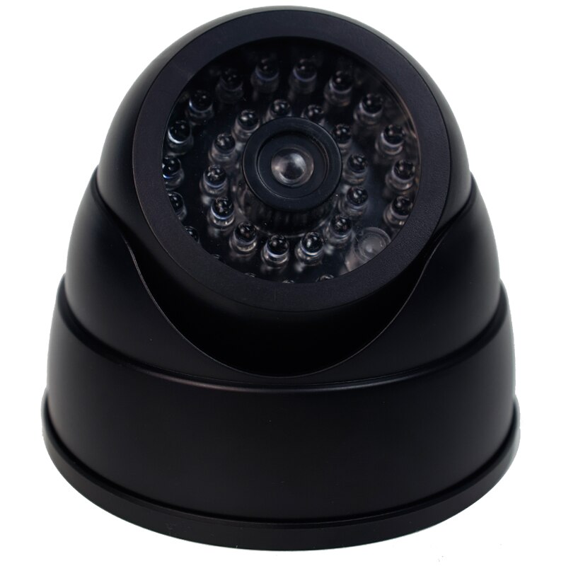 Indoor Outdoor Fake Dome Security Camera Dummy Fake Camera With LED Red Light Battery Operated 5