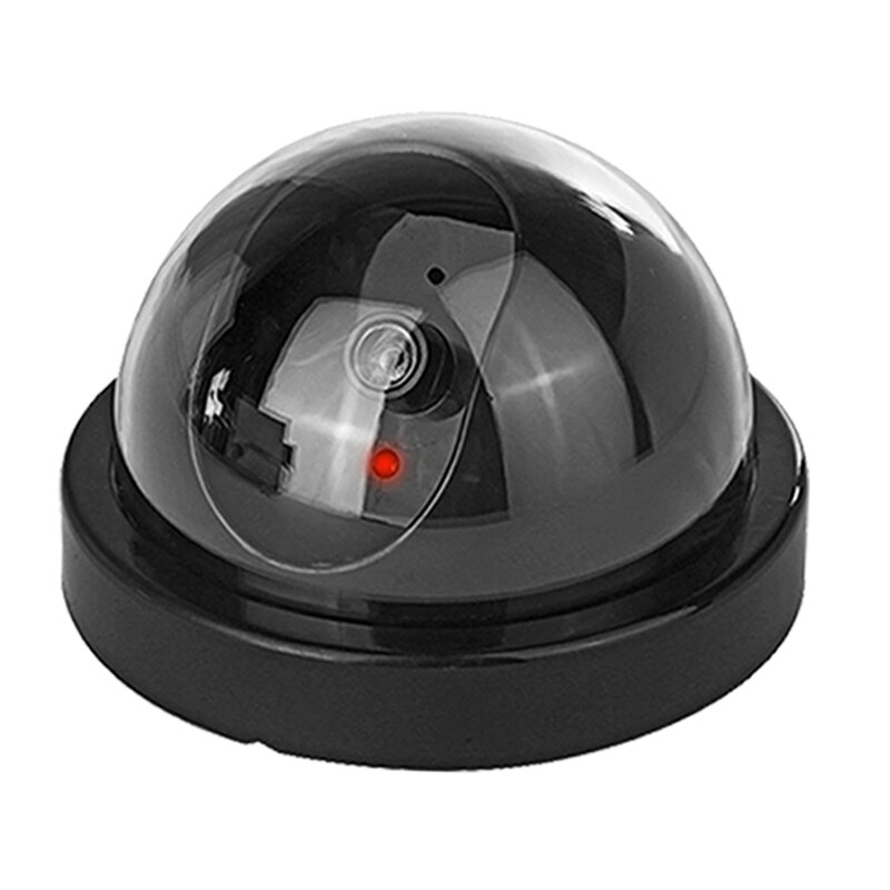 Indoor Outdoor Fake Dome Security Camera Dummy Fake Camera With LED Red Light Battery Operated 7