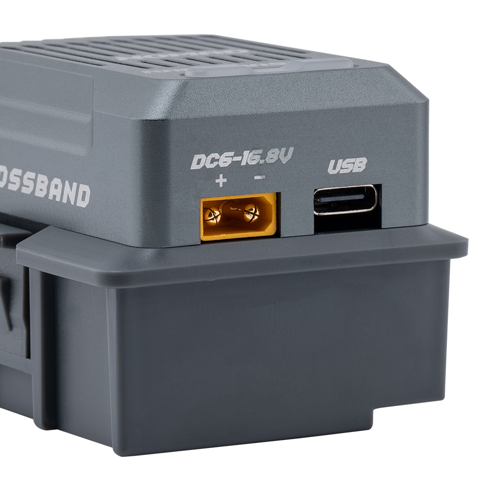 Gemini Xrossband ExpressLRS Module Dual Band Radiomaster Nomad with Built-in RGB Light and Nano/Micro Adapter