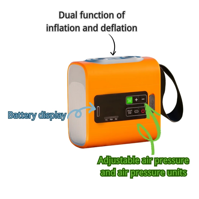 Portable Electric MINI Air Pump Travel Vacuum Inflatable Deflate Outdoor Wireless Pump For Mats 3