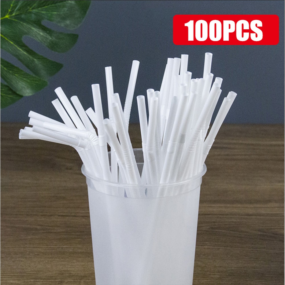Kunststof Straws Bendable Multicolor Fluorescent Drinking Straws For Party Wedding Beverage Decor 6