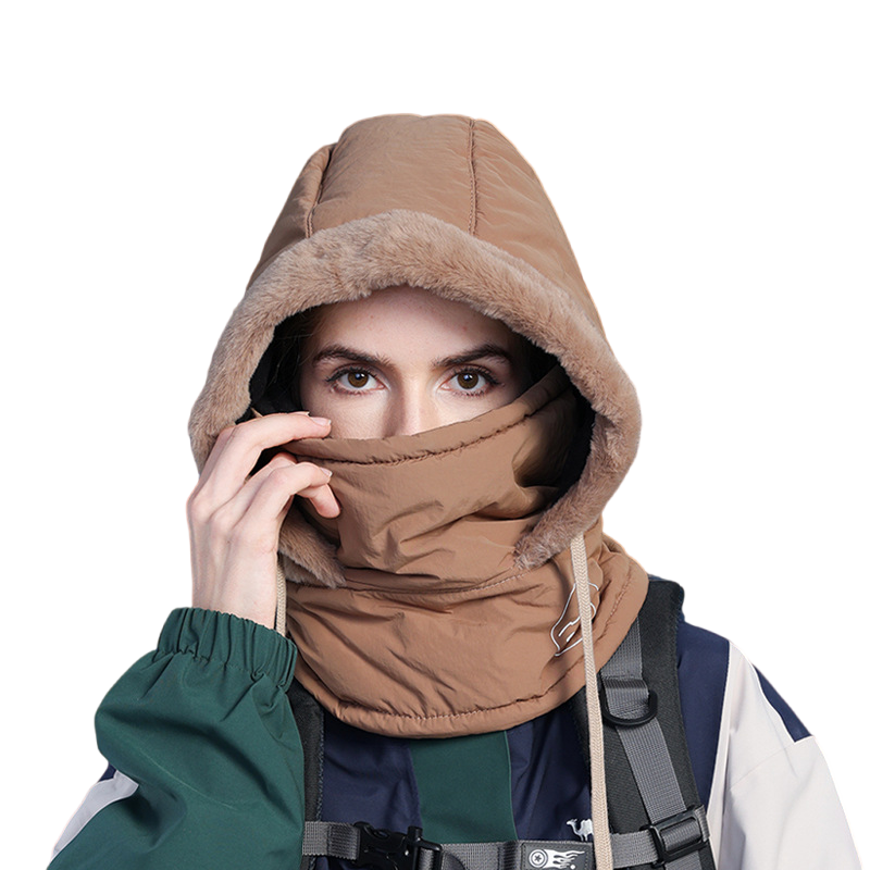 Breathable Womens Winter Balaclava Hat With Warm Neck Scarf And Face Mask For Sports 5