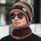 Stylish Winter Hats For Men And Women Knitted Beanie Cap Plush Fur Lining Warm Thick Hot Sale 1