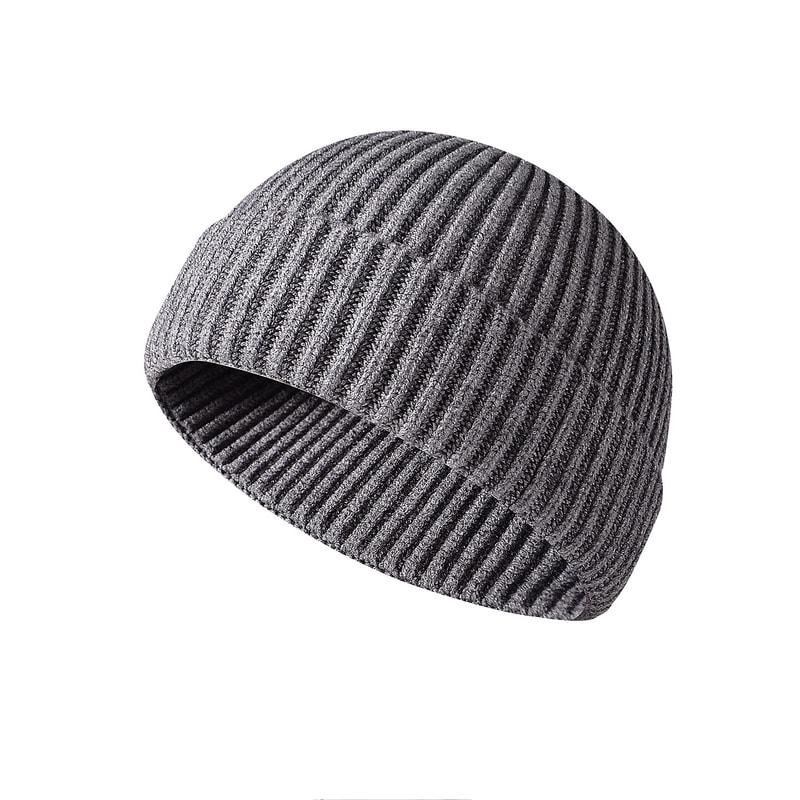 Solid Winter Knittted Cap Hip Hop Beanies Unisex Skullies Hat For All Seasons 5
