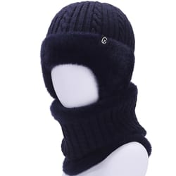 winter mom warm hat for men, elderly knitted hat for women, ear protection hat for middle aged and elderly in cold weath