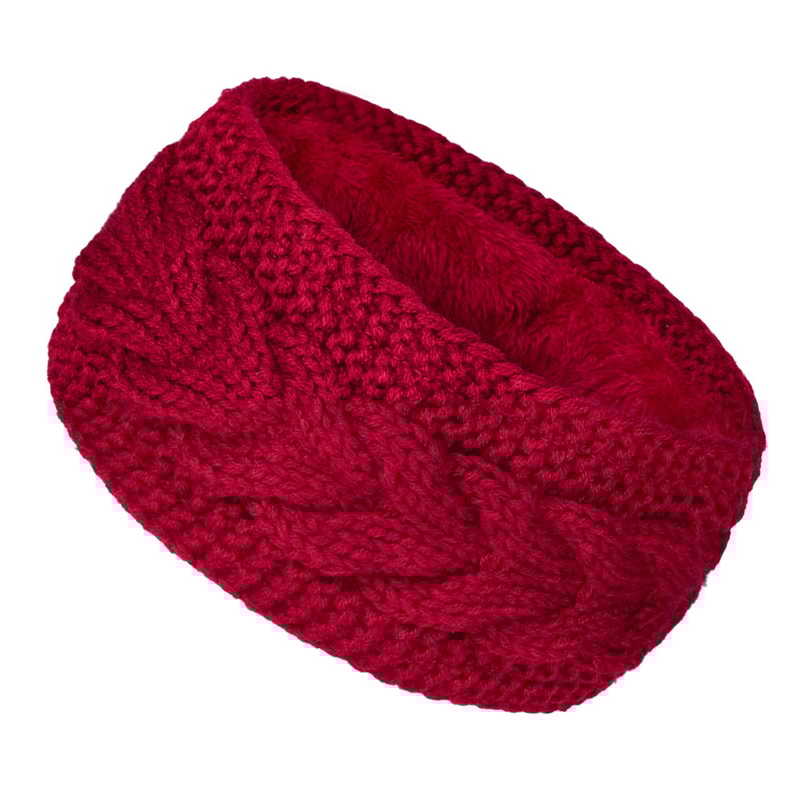 Keepwarm Winter Knitted Headband Velvet Inner Layer Windproof 2