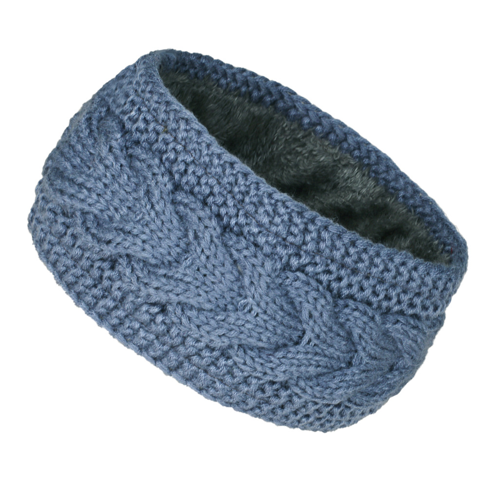 Keepwarm Winter Knitted Headband Velvet Inner Layer Windproof 8