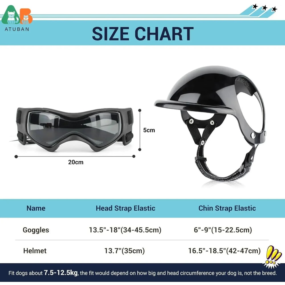 Pet Motorcycle Helmet Hat For Small Dogs Dog Helmet And Goggles Set With Adjustable Straps For Pupp 4