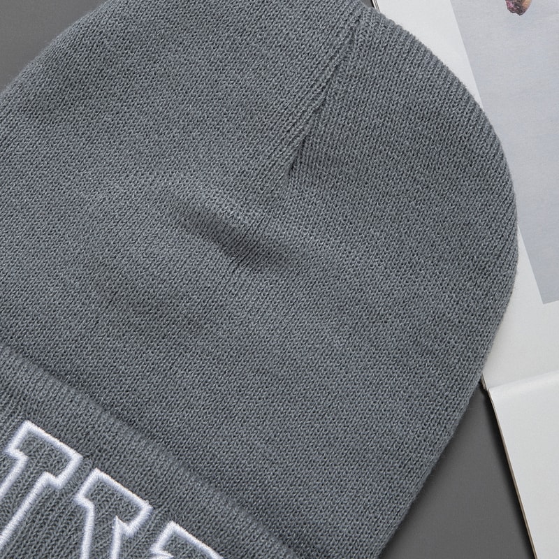 Fashionable Unisex Embroidered Knitted Hat with Letters NY Warm Woolen Winter Hat All-Matching Style