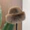 Fluffy Fur Winter Hat Womens Ski Cap Thick Warm Windproof Faux Fur Russian Fishermans Mink Snow Hat 14