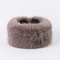 Plush Thickened Winter Headband Solid Color Ear Warmer for Ski Cap Outdoor Windproof Head Cover