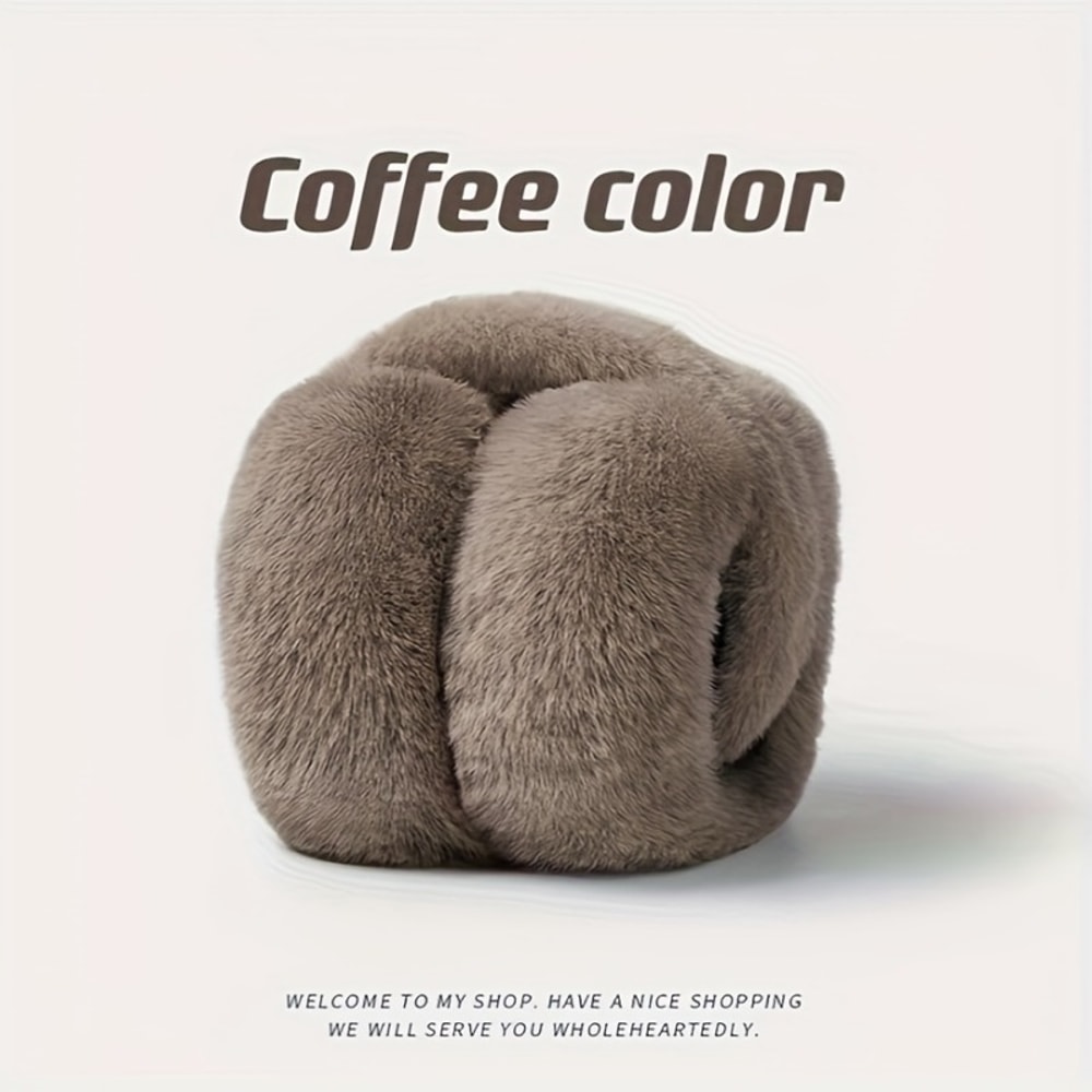 Adjustable Womens Winter Ear Muffs Foldable Fashion Ear Cover For Cold Protection Outdoor Earflap F 4