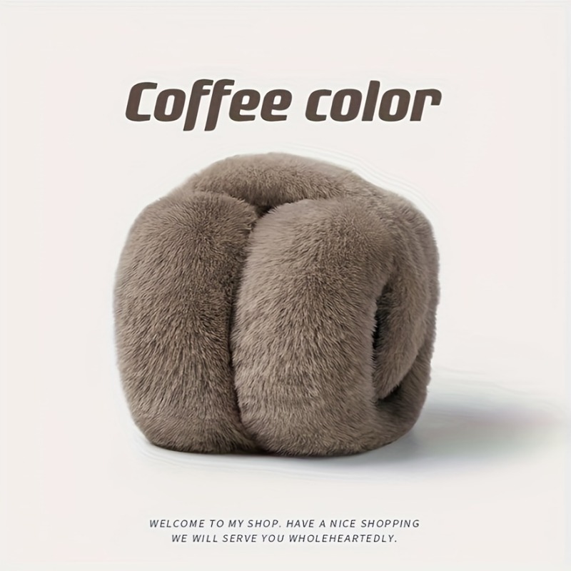 Adjustable Womens Winter Ear Muffs Foldable Fashion Ear Cover For Cold Protection Outdoor Earflap F 4