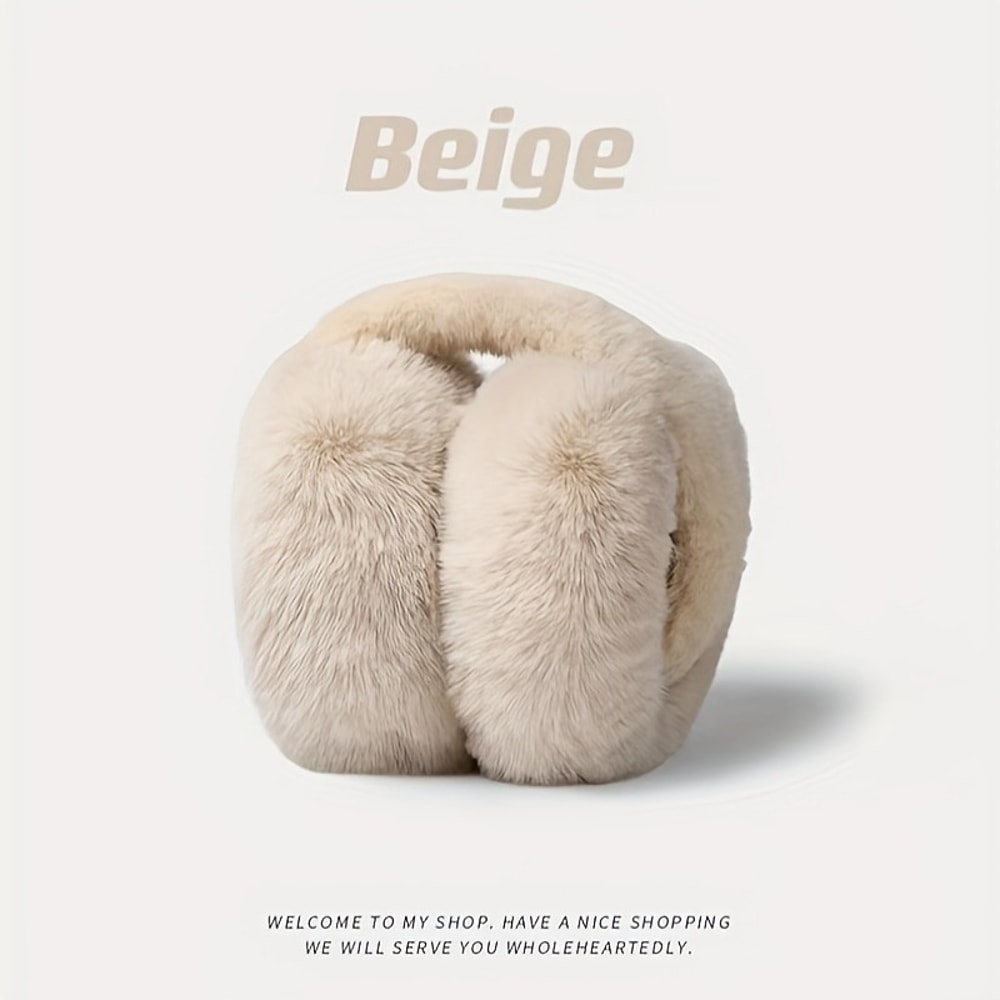 Adjustable Womens Winter Ear Muffs Foldable Fashion Ear Cover For Cold Protection Outdoor Earflap F 5