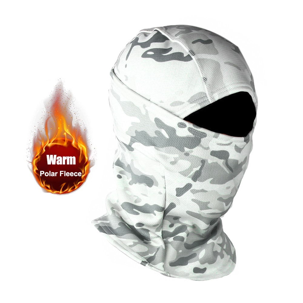 Polar Fleece Camouflage Full Face Mask Winter Balaclava Ski Motorcycle Cycling Helmet Inner Cap Kee 9