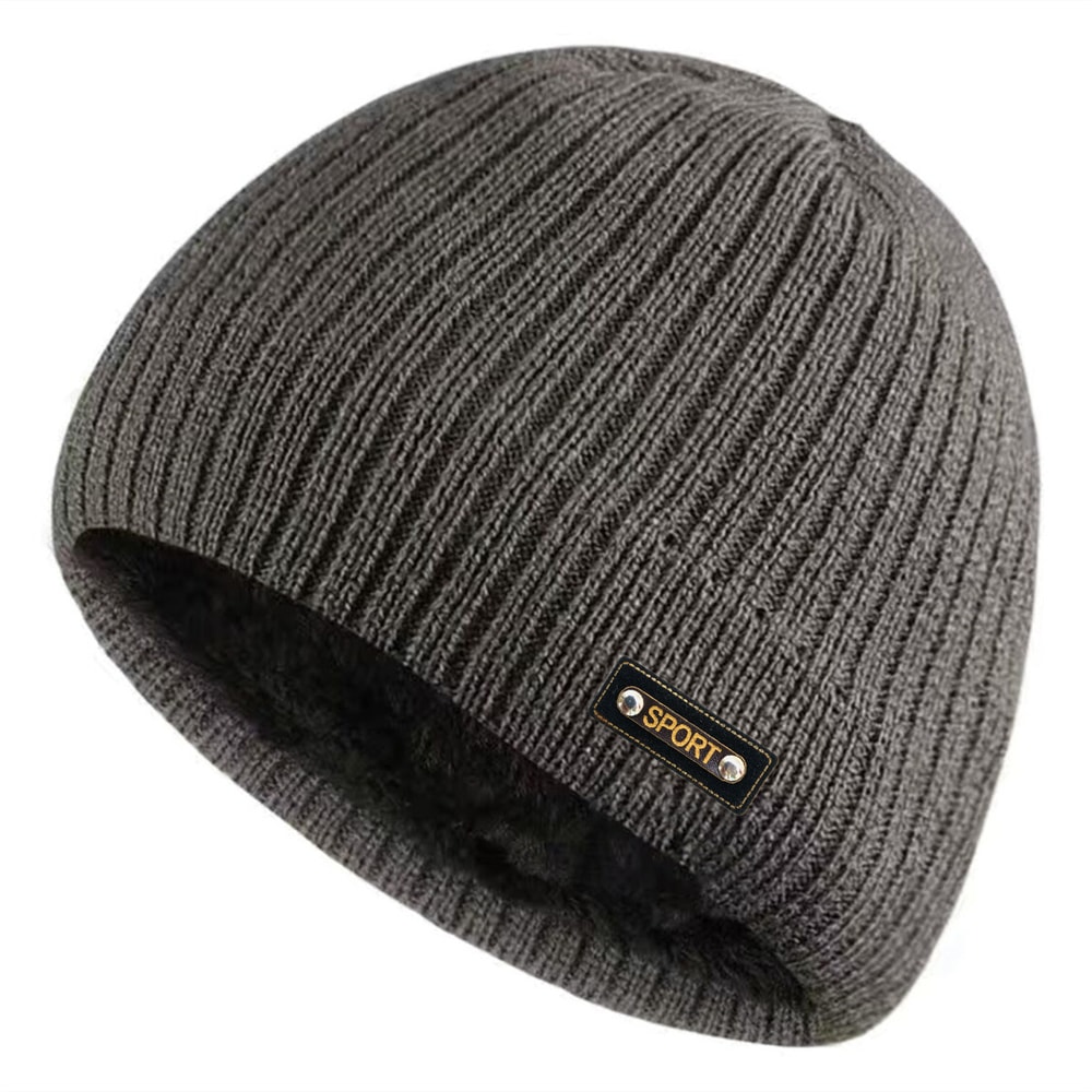 Windproof And Warm Autumn And Winter Thick Wool Blended Knitted Hats For Men And Women Outdoor Wear 6