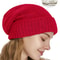 Womens Pure Wool Winter Hat Satin Lined Knitted Beanies Soft Warm Ski Cap Elastic Slouchy Sleep Cov 9