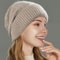 Womens Pure Wool Winter Hat Satin Lined Knitted Beanies Soft Warm Ski Cap Elastic Slouchy Sleep Cov 6