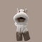 Fashionable OnePiece Plush Hat Winter Fox Warm Ear Protection Scarf 1