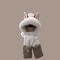 Fashionable OnePiece Plush Hat Winter Fox Warm Ear Protection Scarf 6