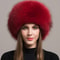 Fashion Winter Warm Hat Natural Fox Fur Hat With Earmuffs Thick Fur Cap For Women 3