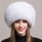 Fashion Winter Warm Hat Natural Fox Fur Hat With Earmuffs Thick Fur Cap For Women 5