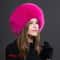 Fashion Winter Warm Hat Natural Fox Fur Hat With Earmuffs Thick Fur Cap For Women 9