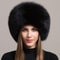Fashion Winter Warm Hat Natural Fox Fur Hat With Earmuffs Thick Fur Cap For Women 10