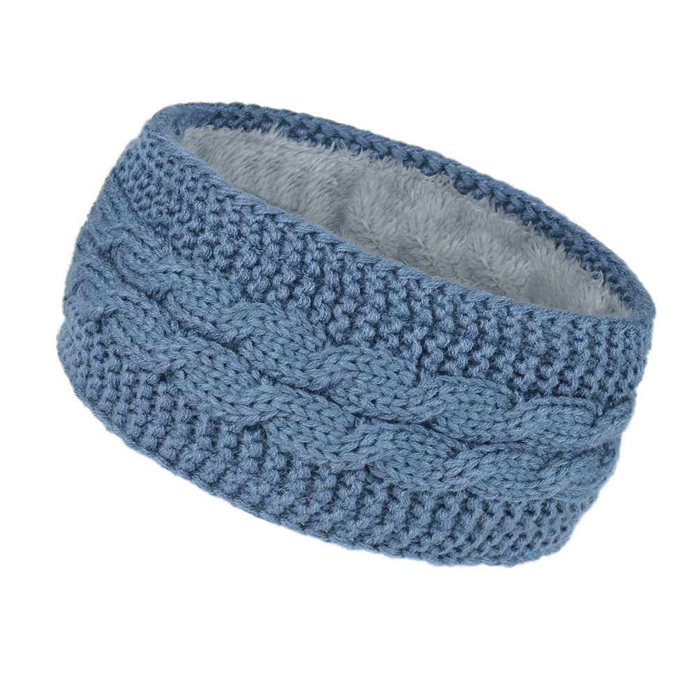 Thick Headband Winter Velvet Knitted Windproof Ear Protection For Ultimate Comfort 2
