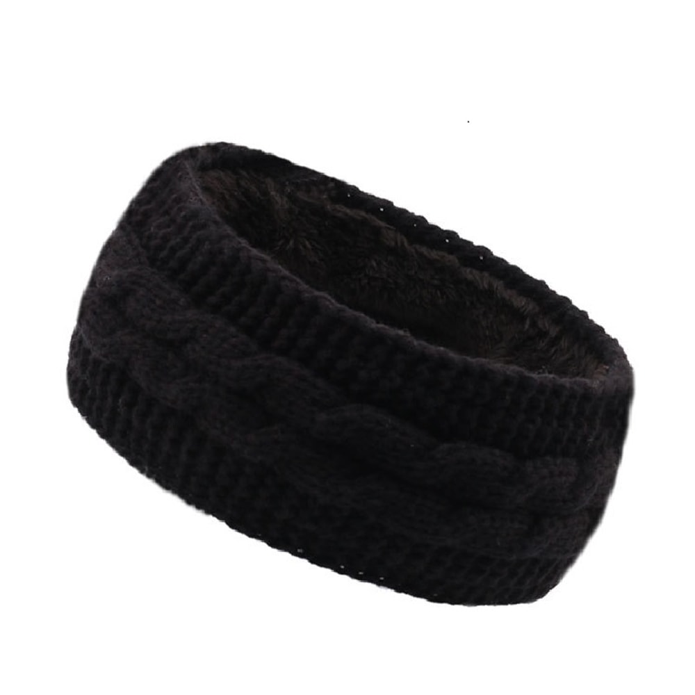 Thick Headband Winter Velvet Knitted Windproof Ear Protection For Ultimate Comfort 1