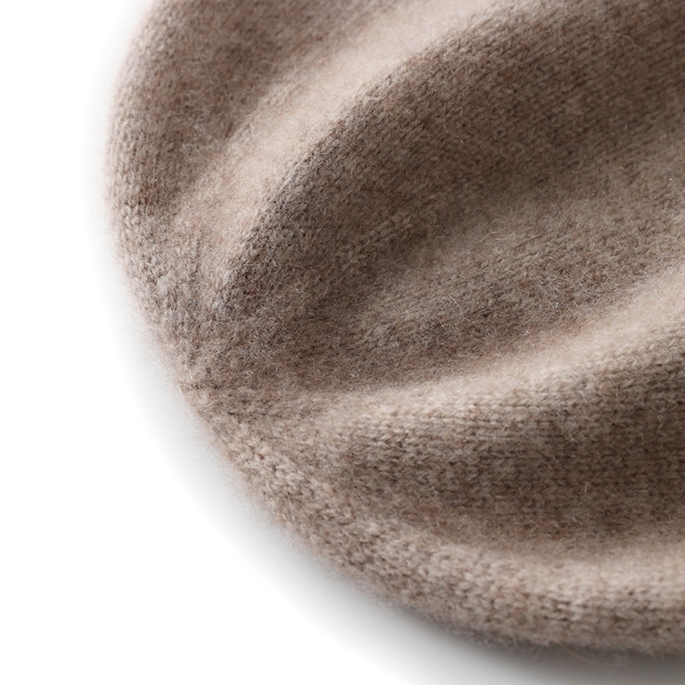 Outdoor Winter Cashmere Knitted Beanie Hat Solid Color Unisex Warm Hedging Cap For Men And Women 4
