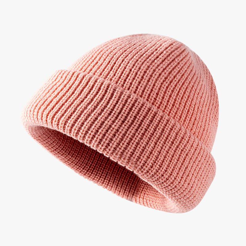 Warm Woolen Hat For Women Knitted Cold Hat For Men Autumn And Winter Season Melon Skin Hat 0