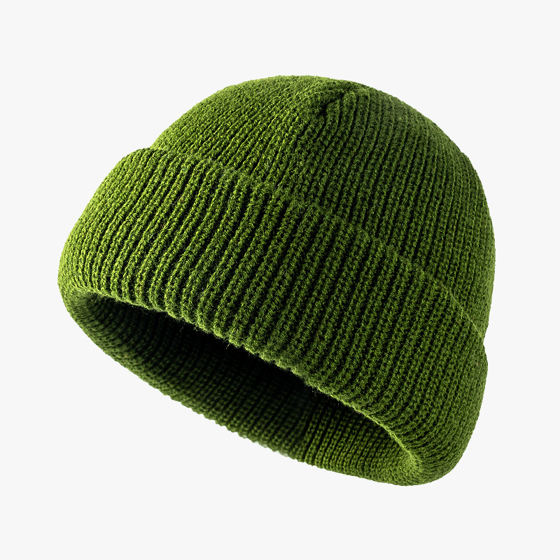 Warm Woolen Hat For Women Knitted Cold Hat For Men Autumn And Winter Season Melon Skin Hat 6